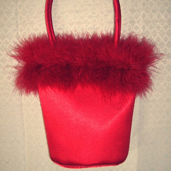 unknown Other - Purse Child Small Red Feathers
